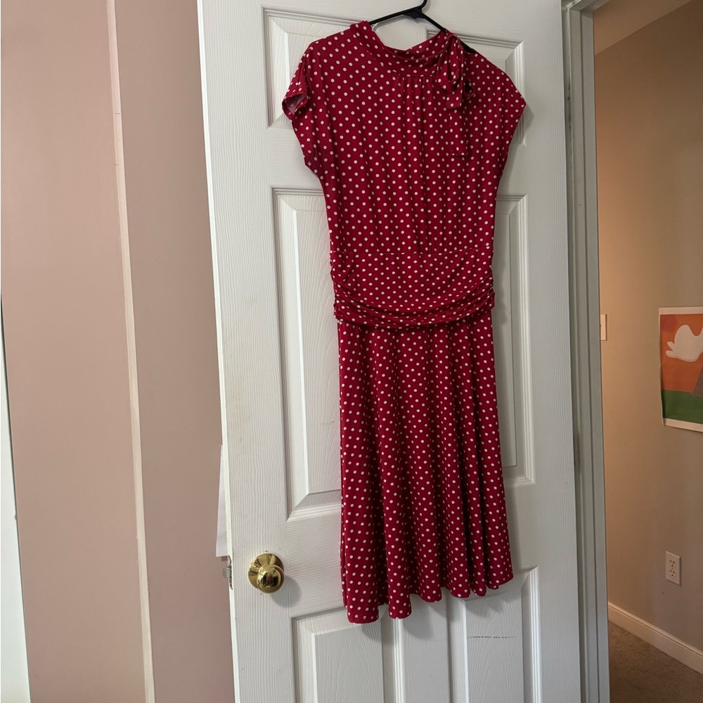 Retrolicious Rockability Red Polka Dot Dress